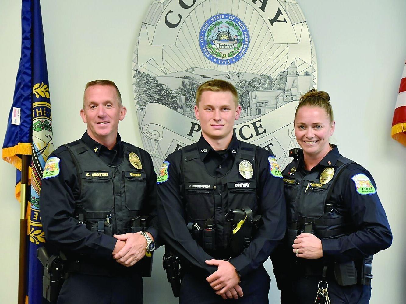 Conway PD welcomes new officer, a recent Kennett grad